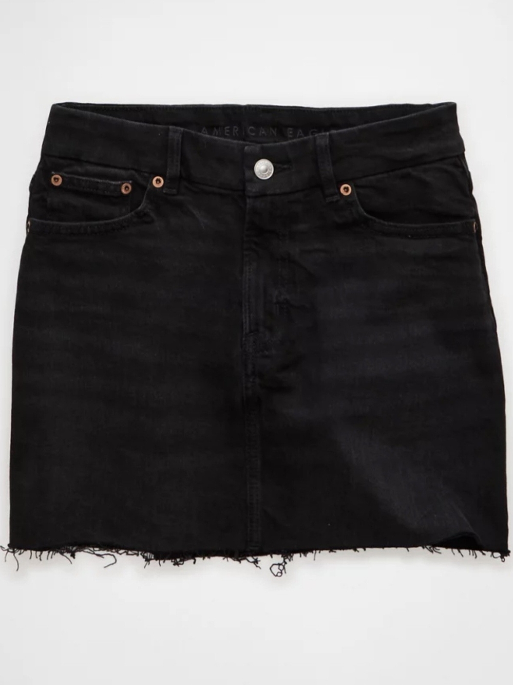 American Eagle Outfitters Black Denim Mini Skirt NWOT Size 10